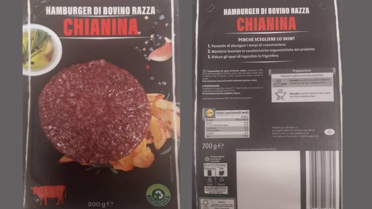 hamburger chianina LIDL