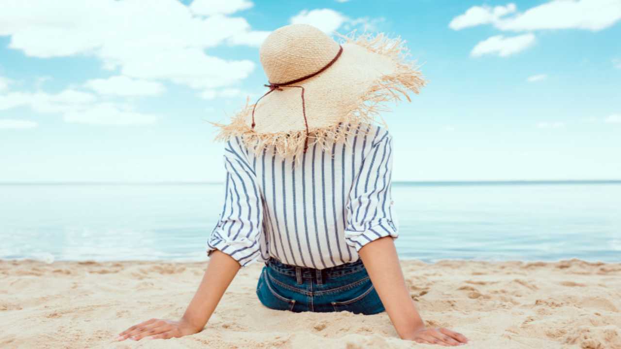 Donna in spiaggia